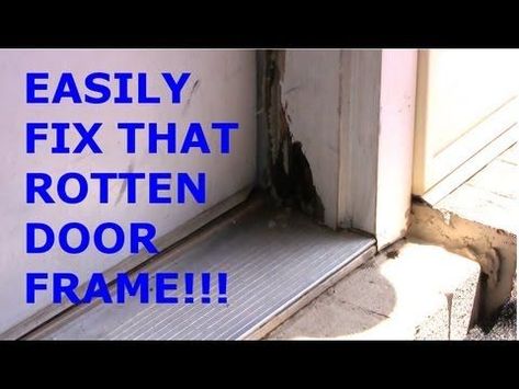 Simple Door Frame Rot Repair Door Frame Repair, Exterior Door Frame, Wood Door Frame, Simple Door, Wood Repair, Frame Diy, Home Fix, Door Repair, Family Handyman