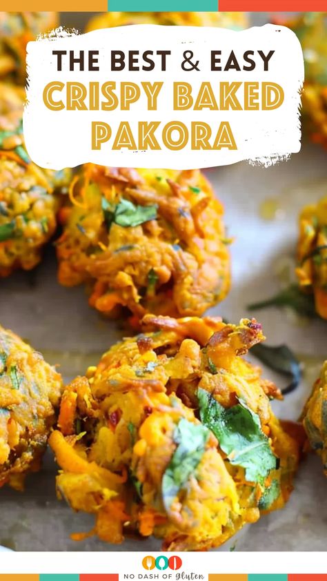 Crispy Baked Pakora Oven Baked Pakora, Vegan Pakora Recipe, Baked Pakora Recipe, Baked Pakora, Crispy Pakora Recipe, Chicken Dinner Ideas Crockpot, Pakoras Recipe, Dinner Ideas Crockpot Chicken, Best Spaghetti Recipes