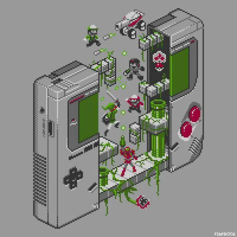 Dream Maker Gameboy Color, Arte 8 Bits, 8bit Art, Posca Art, Nintendo Art, 8 Bits, Retro Videos, Geek Art, Retro Video Games