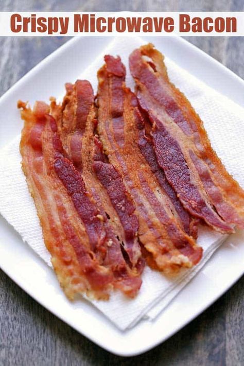 Oven Fried Bacon, Healthy Bacon Recipes, Microwave Cooking Recipes, Oven Cooked Bacon, Oven Baked Bacon, Microwave Bacon, Bacon In The Oven, Cooking Bacon, Baked Bacon