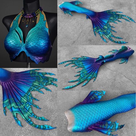 Mermaid • Instagram Pretty Mermaid Tails, Purple Mermaid Tails, Tail Ideas, Green Mermaid Tail, Mermaid Things, Mermaid Inspiration, Realistic Mermaid Tails, Mermaid Tail Costume, Mermaid Ideas