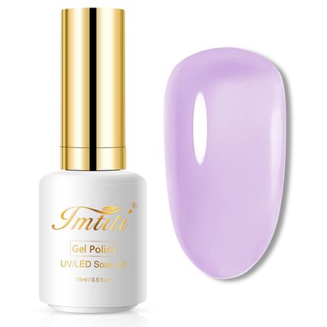 PRICES MAY VARY. 💅【0.5 Fl Oz Gel Polish Kit】Compared with other 0.2 Oz or 0.27 Oz small capacity, our Big Capacity gel polish set are more durable enough to use.These translucent purple gel nail polish will make your nails like a blossom jelly, it is a translucent clear nail gel. One layer, two layers and three layers are different effect. 💅【Easy Application and Good Tenacity】With proper application, the gel nails can last at least 3 weeks. These gel polish set are perfect for all daily workin Jelly Gel Nail Polish, Purple Gel Nails, Purple Ombre Nails, Blue Gel Nails, Buff Nails, Pedicure Nail Designs, Pink Gel Nails, Diy Nail Polish, Blue Gel