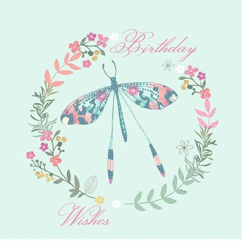 Happy Bday Greetings, Dragonfly Birthday, Birthday Wishes For Women, Tag Ideas, Happy Birthday Daughter, Birthday Wishes For Myself, Birthday Wishes And Images, Birthday Congratulations, Dragonfly Art