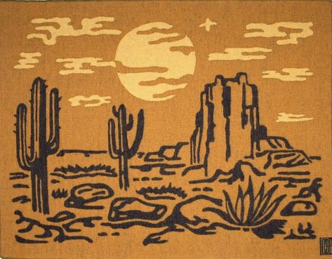 Dibujo Simple, Western Artwork, Desert Scene, Western Landscape, New Vegas, Fallout New Vegas, Desert Art, Cowboy Art, Western Aesthetic