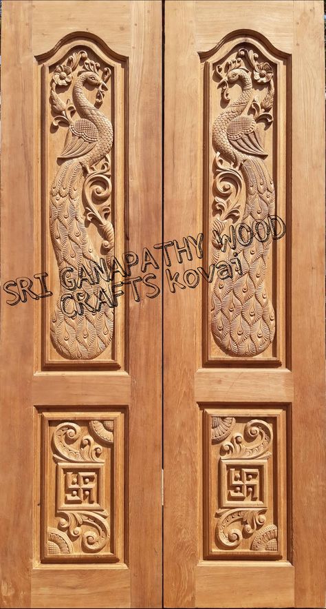 Mandir Door, Single Main Door Designs, Main Door Design Photos, House Elevations, Dore Designs, Pooja Door Design, Main Doors, Cnc Designs, Flush Door Design