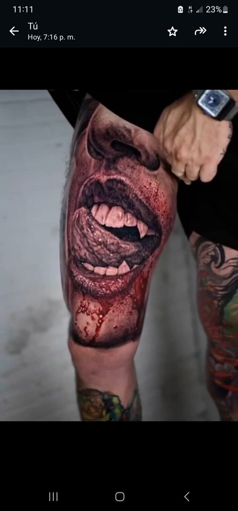 Collage Tattoo, Mother Nature Tattoos, Hyper Realistic Tattoo, Full Leg Tattoos, Worlds Best Tattoos, Wicked Tattoos, Scary Tattoos, Tattoo Fails, Realistic Tattoo