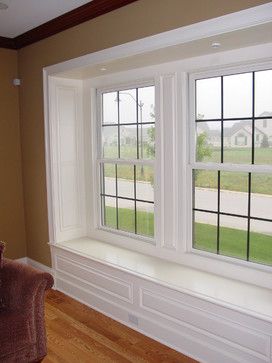 Conservatory Windows, Interior Window Trim, Traditional Family Room, Traditional Family, Window Trim, Window Frames, Window Seat, Woodworking Plans, Country House