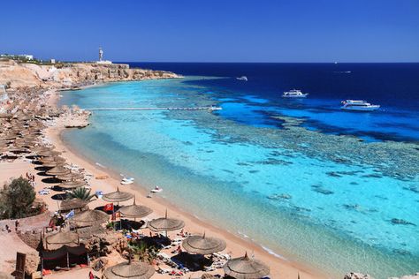 This Egyptian Beach Town Was The Most Pinned Place In The World | HuffPost British Girl, Egypt Tours, The Red Sea, Sharm El Sheikh, Egypt Travel, Holiday Resort, Red Sea, Beach Town, Africa Travel