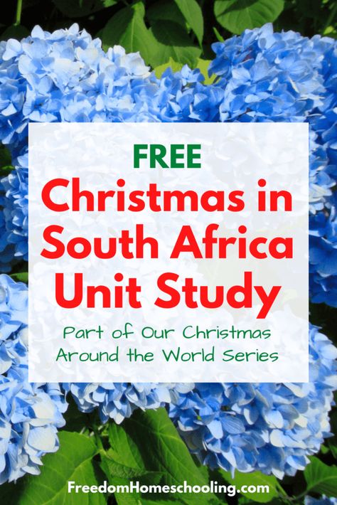 Free Christmas in South Africa Unit Study Africa Unit Study, Christmas In Africa, Summer Trifle Recipes, Christmas In South Africa, Summer Trifle, Friendly Letter Template, Winter Activities For Toddlers, Africa Craft, Christmas Learning