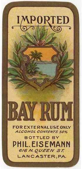 Imported Bay Rum label Vintage Alcohol Labels, Alcholic Drinks, Rum Cream, Pre Shave Oil, Rum Bottle, Bay Rum, Alcohol Content, Crafts With Pictures, Aftershave