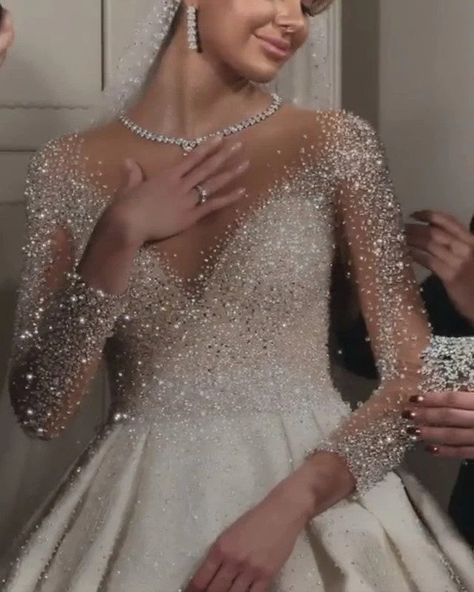 How to Add Sparkle to a Wedding Dress and Turn Up the Glam Written In The Stars Wedding, Wedding Dress Glitter, Celestial Bride, Glittery Wedding Dress, Glittery Wedding, Wedding White Dress, Stars Wedding, Wedding Dress Ball Gown, Wedding Gowns Online