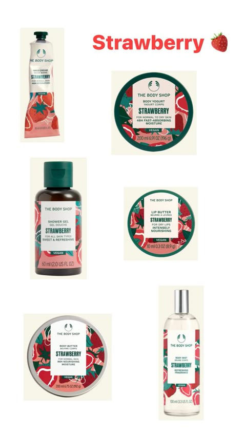 The Body Shop Best Products, The Body Shop At Home Tips, The Body Shop Perfume, Body Shop Perfume, Smell Like Strawberries, Macys Christmas, Wedding Cake Nature, Best Body Shop Products, Body Shop Makeup