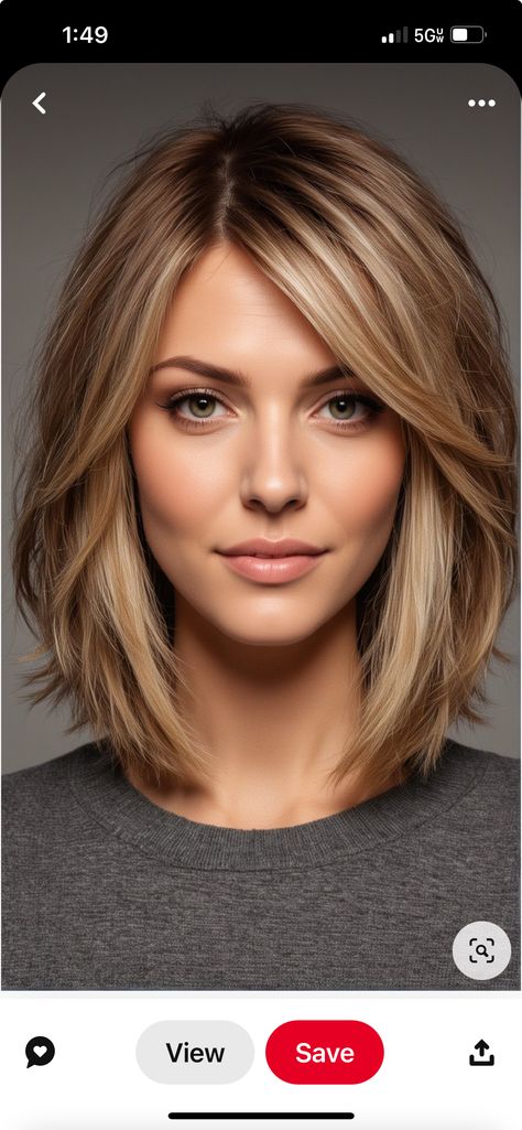 Layer Back Of Hair, Hair Colors For Blue Eyes, Medium Hair Color, Haircuts For Medium Length Hair, Layered Haircuts For Medium Hair, Short Hairdos, Hair Upstyles, Shoulder Length Hair Cuts, Haircuts For Medium Hair