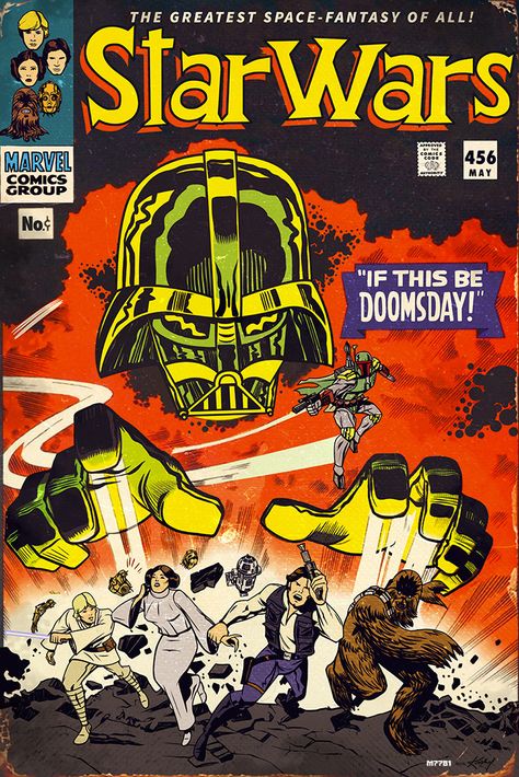 HeroChan — Star Wars X Jack Kirby Created by Marco... Star Wars Comic Books, Arte Nerd, 70s Sci Fi Art, Star Wars Comics, Bd Comics, Star Wars Wallpaper, Jack Kirby, Comic Book Covers, Geek Culture