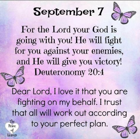 Bible Verse Deuteronomy, September Blessings, Deuteronomy 20 4, Psalms Quotes, Inspirational Good Morning Messages, Heaven Quotes, Motivational Sayings, Love Husband Quotes, Prayer For Today