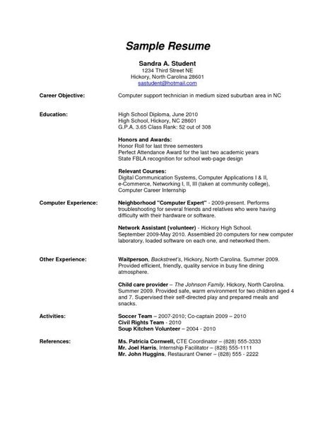 High School Resume Examples Diploma Resume, High School Resume Template, High School Resume, Job Resume Samples, Resume Objective Examples, Basic Resume, School Diploma, Student Resume Template, School Jobs