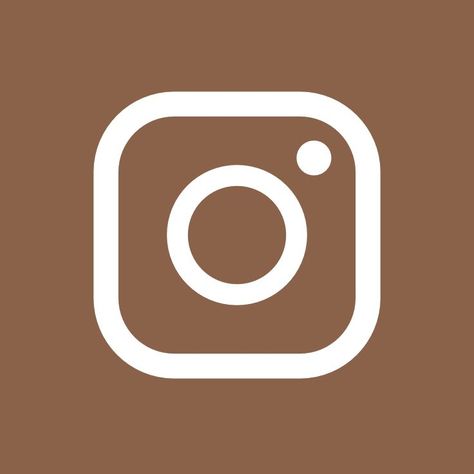 Aesthetic Instagram Logos, Icon For Instagram, Brown Icons, Ios App Design, Shortcut Icon, Zestaw Ikon, Instagram Symbols, Beige Icons:), Application Icon