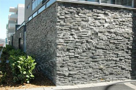 Exterior Stacked Stone, Stone Cladding, Stacked Stone, Stone Veneer, Facades, Landscaping, Exterior, Building, Stone