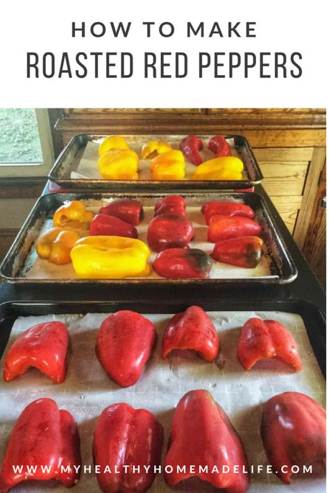 How to Make Roasted Red Peppers How To Freeze Red Peppers, Cleaning Slime Recipe, Roasted Red Peppers Recipes, Cleaning Slime, Healthy Tuna Recipes, Red Pepper Recipes, Pepper Recipe, The Whoot, Vegan Gluten Free Recipes