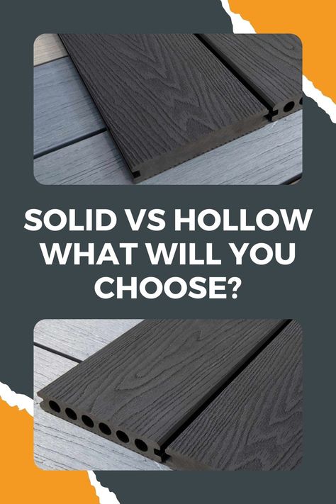 Scratching your head at the differences between NeoTimber® hollow and solid composite decking? Click the link to explore our guide... Composite Fencing, Composite Decking Boards, Composite Board, Deck Installation, Deck Projects, Timber Deck, Deck Boards, Short And Sweet, Composite Decking