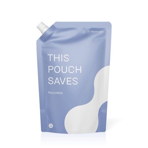 Plantmade™ recyclable spout pouch | Grounded Packaging Spout Pouch, Shampoo Packaging, Spices Packaging, Mini Stand, Bottle Design Packaging, Refill Pouch, Vacuum Packaging, Pouch Packaging, Skincare Product