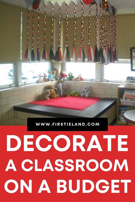 Wondering how to decorate your classroom on a budget? If you need some cute classroom theme ideas but are low on cash these DIY classroom decorating ideas are just what you need. You'll find ways to use plastic tablecloths, cardboard boxes, clothespins, and contact paper in unique and different ways. Click through to see 20 tips that will show you how to have a beautiful elementary classroom with budget decorating ideas you'll love. Classroom Decor On A Budget, Classroom On A Budget, Crayon Themed Classroom, Classroom Ceiling, Activities For First Grade, Cute Classroom, Elementary Classroom Themes, Classroom Routines And Procedures, Classroom Management Elementary