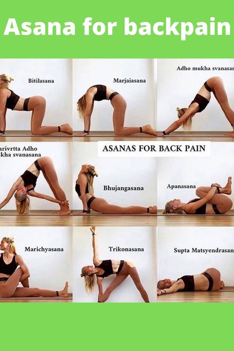 Asanas for back pain 🙏🏻 Relieve Lower Back Pain, Yoga For Back Pain, Back Pain Exercises, Lower Back Pain, Low Back Pain, Yoga Asanas, Lower Back, Back Pain, Yoga