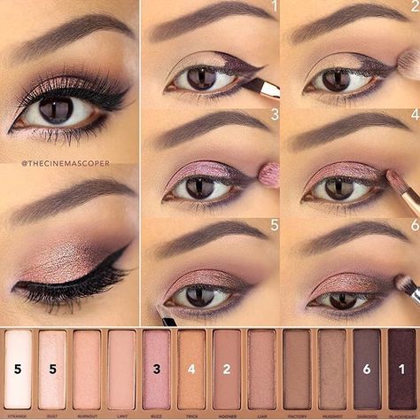 Eyeshadow Steps, Summer Eyeshadow, Eyeliner Hacks, Mekap Mata, Eye Makeup Steps, Makijaż Smokey Eye, Eye Makeup Tips