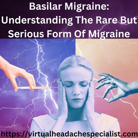 Basilar Migraine: Understanding the Rare but Serious Form of Migraine. #migraine #headache #basilarmigraine #basilararterymigraine #TIA #Stroke #chronicmigraine #blog #blogger #blogging #migraineblog #headacheblog #medicalblog #health #healthy #wellness #medical #medicine #meded Barometric Pressure Migraine, Migraine Vision, Migraine Funny, Basilar Migraine, Migraines Quotes, Occular Migraine, Botox For Migraine, Migraine Types, Headache Humor