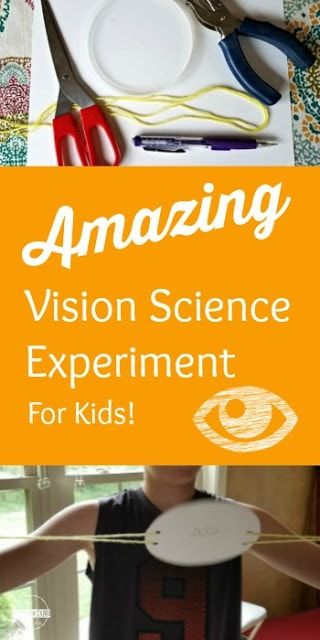 Amazing Vision Science Experiment for Kids -this is such a cool science project where kids will be amazed at what they see wit this simple concept. SO COOL and easy to replicate! Muscular System For Kids, Eye Science, Cool Science Projects, Human Body Projects, 123 Homeschool 4 Me, Senses Preschool, Science Experiment For Kids, Human Body Science, Human Body Activities