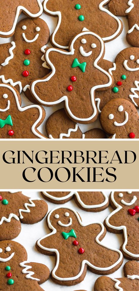 These delicious gingerbread man cookies are a crowd pleasing favorite. Crunchy on the outside and soft on the inside, they’re an amazingly fun and festive way to celebrate the holidays! Extra Spicy Gingerbread Cookies, Round Gingerbread Cookies, Ginger Beard Cookie, Gingerbread Cookies Crunchy, Crunchy Gingerbread Cookies Recipe, Ginger Bread Christmas Cookies, Ginger Bread Men Recipes, Gingerbread Men Cookies Recipe, Crunchy Gingerbread Cookies