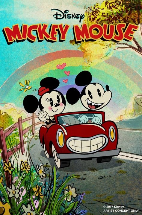 Disney News Mickey and Minnie Runaway Railway Runaway Railway, Android Jones, Princess Merida, Mickey Mouse Shorts, Mickey Mouse Art, Images Disney, Disney Artists, Disney Posters, Disney Vintage