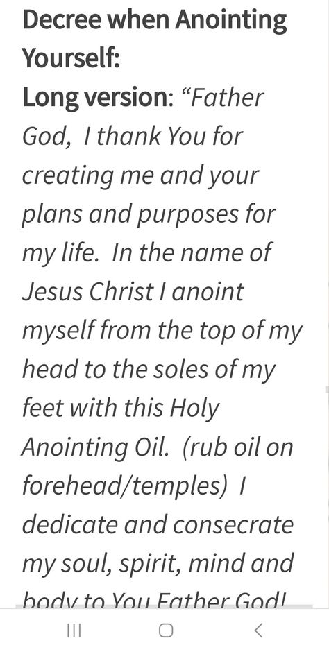 Prayers For Anointing Oil, Anointing Home Prayer, Prayer To Anoint Oil, Prayer For Anointing Oil, How To Make Anointing Oil The Bible, How To Make Anointing Oil, Anointing Oil Prayer For Home, Anointing Oil Prayer, Pray Everyday