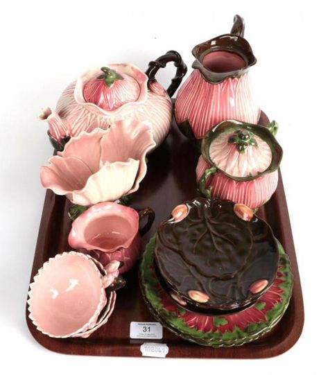 A 19th century Zsolnay Pecs pink floral tea set comprising teapot, cream, sugar, jug (cover lacking), four side plates, four saucers and three tea cups - Price Estimate: £0 - £0 | Tennants Flower Tea Set, Aesthetic Tea Set, Floral Tea Set, Cute Furniture, Pastel Room, Cute Bedroom Decor, Ceramics Pottery Art, Ceramics Ideas Pottery, Floral Tea