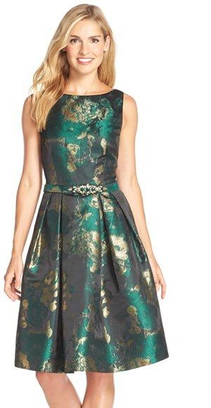 Petite Wedding Dress, Eliza J Dresses, فستان سهرة, Floral Fit, Ribbed Knit Dress, Vestidos Vintage, Eliza J, Petite Dresses, Green Gold