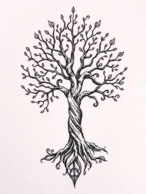 Navigate through 15 mesmerizing abstract tattoo designs that blend creativity with personal meaning, and discover what stories these unique artworks might reveal. Bonsie Trees Tattoo, Traditional Tree Tattoo, Tree Wrist Tattoo, Trees Tattoo, Abstract Tattoo Designs, Unique Artworks, Abstract Tattoo, Tree Tattoo, Unique Artwork