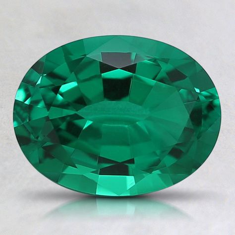 Loose Oval Lab Created Emerald - 9x7mm (Setting Price) Luxury Oval Natural Gemstones, Oval Cabochon Emerald Fine Jewelry, Luxury Oval Emerald Gemstones, Oval Green Natural Gemstones, Oval Green Cabochon Gemstones, Green Oval, Lab Created Emerald, Brilliant Earth, Emerald Gemstone