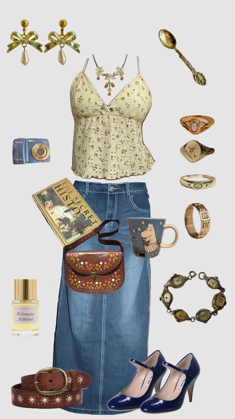 #outfitinspo #outfit #aesthetic #clothes #cottagecore #vintage #vintagejewlery Cottage Core Clothing, Clothes Cottagecore, Straight Eyebrows, Winter Color Palette, Clothing Aesthetic, Vintage Jewlery, Cottagecore Vintage, Diamond Face, Virtual Fashion