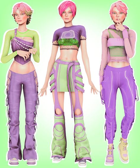 Tecna showcase | Patreon Alt Fashion Sims 4 Cc, Sims 4 Cc Rainbow Clothes, Gwen Stacy Sims 4 Cc, Sims 4 Cc Starfire, Sims 4 Futuristic Clothes, Lookbooks Sims 4 Cc, Sims 4 Rave Clothes, Sims 4 Latex Cc, Draculaura Sims 4 Cc