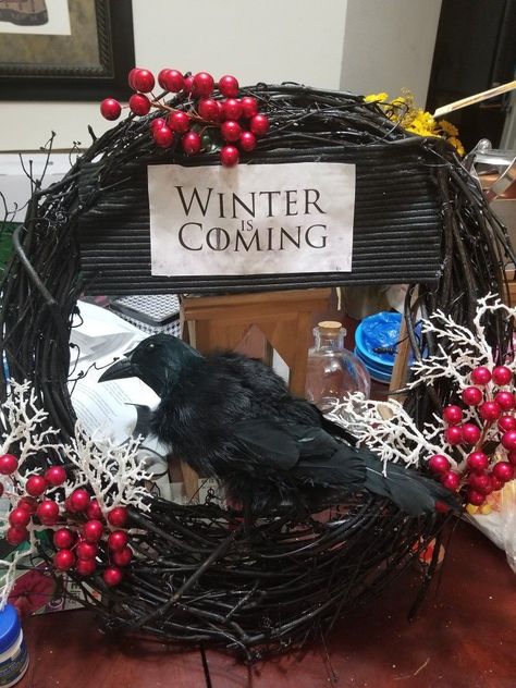 Game Of Thrones Wreath, Game Of Thrones Bar, Game Of Thrones Decor, Game Of Thrones Christmas, Game Of Thrones Birthday, Game Of Thrones Premiere, Game Of Thrones Instagram, Game Of Thrones Theme, Game Of Thrones Party