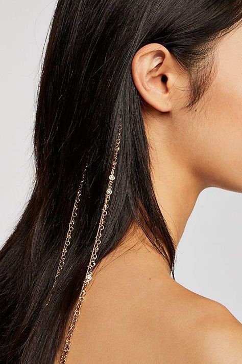 Crystal Strand Set Hair Wishlist, New Year Hairstyle, Hair Charms, Effortless Waves, Hair Slides, Hair Chains, Long To Short Hair, Gorgeous Hairstyles, Headpiece Jewelry