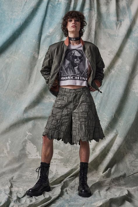 Punk Rock Outfits Men, Mens Punk Fashion, Punk Fashion Male, Punk Outfits Men, 2023 Menswear Fashion Show, 2023 Lookbook, 3 Man, Pre Fall 2023, High Fashion Men