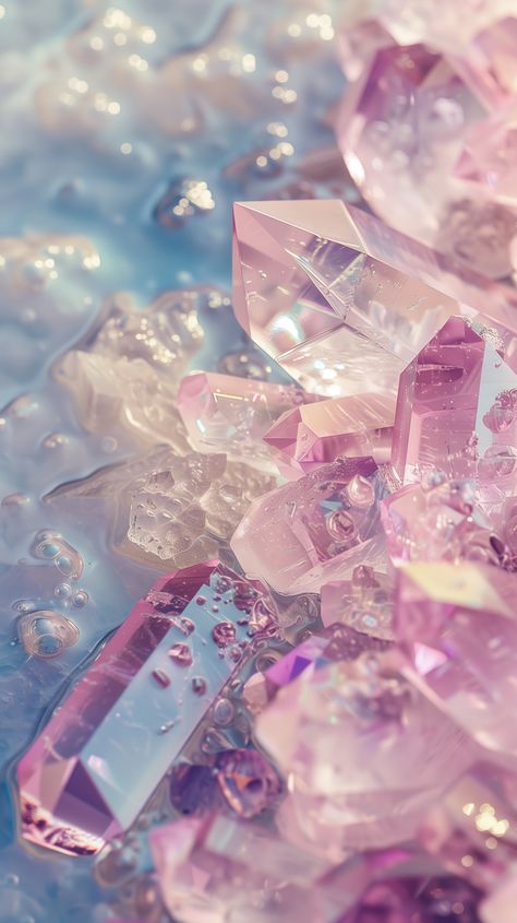 Get this crystal-inspired look for your iPhone and Android. 🌟💎 Aesthetic Crystal Pictures, Crystal Aesthetic Wallpaper, Crystal Phone Wallpaper, Crystal Iphone Wallpaper, Iphone Aesthetic Homescreen, Crystals Background, Crystal Wallpaper, Aesthetic Wallpaper For Iphone, Phone Wallpaper Pastel