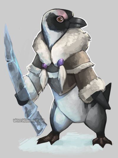 Penguin Dnd Character, Dnd Penguin, Penguin Character Design Concept Art, Npc Art, Dnd Things, Dnd Druid, Tiefling Bard, Icewind Dale, Dnd Races