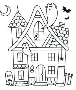 Pusheen Coloring Pages, Coloring Pages Halloween, Halloween Coloring Pages Printable, Halloween Coloring Book, Pusheen Cat, Mermaid Coloring Pages, Cat Coloring Page, Halloween Drawings, Mermaid Coloring