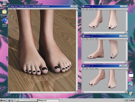 — magic-bot:   👽   DEFAULT FEET 5V + SLIDER FEET... Sims 4 Cc Feet Default, Sims 4 Cc Feet Nails, Sims 4 Default Feet Replacement, Sims 4 Feet Replacement, Ts4 Mod, Sims 4 City Living, Sims 4 Nails, Cc Packs, Alpha Cc