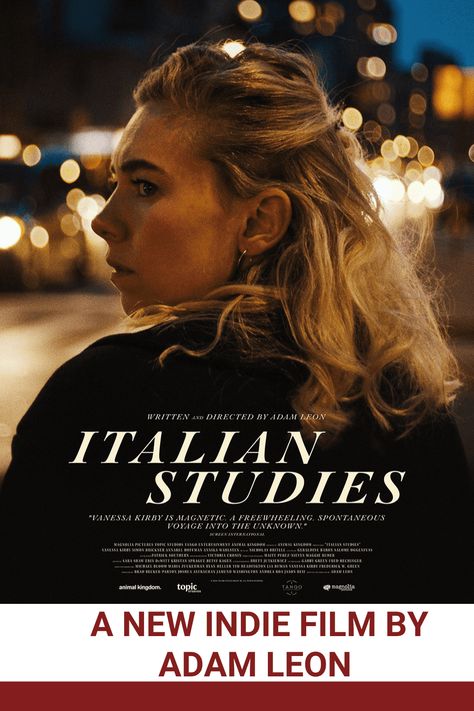 ITALIAN STUDIES PIN Italian Movies, Magnolia Pictures, Visual Book, Indie Film, Movie Aesthetic, Vanessa Kirby, Independent Film, Visit New York, Film Poster