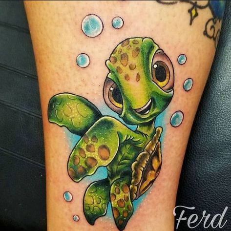 Dory Tattoo, Nemo Tattoo, Cute Disney Tattoos, Maori Tattoo Meanings, Sea Turtle Tattoo, Disney Sleeve, Turtle Tattoo Designs, Octopus Tattoos, Cartoon Character Tattoos