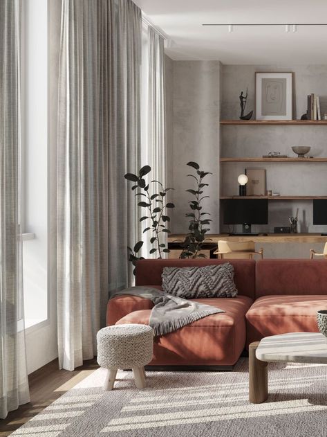 Nordic Style Furniture, Cozy Nordic Living Room, Scandinavian Living Room Color, Natural Living Room Earth Tones, Warm Nordic Interior, Warm Scandinavian Living Room, Minimal Interior Living Room, Warm Scandinavian Interior, Nordic Living Room Inspiration