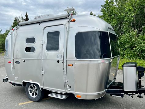 Teak Shower Floor, Airstream For Sale, Alaska Adventures, Anchorage Alaska, Airstream Trailers For Sale, Airstream Trailers, Bike Rack, Shower Floor, Awning